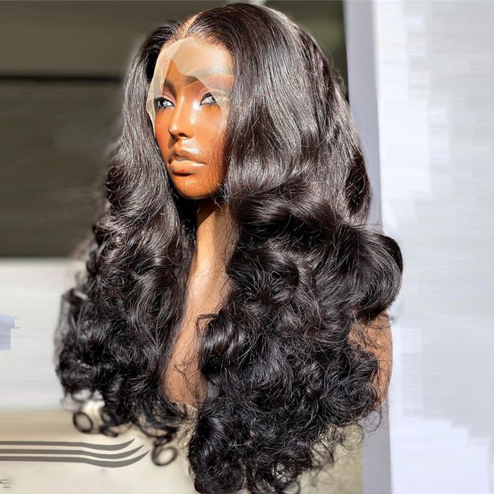 Glueless Bounce Body Wave HD Transparent Lace Frontal / Fermeture Perruques Cheveux Humains - Amanda Hair
