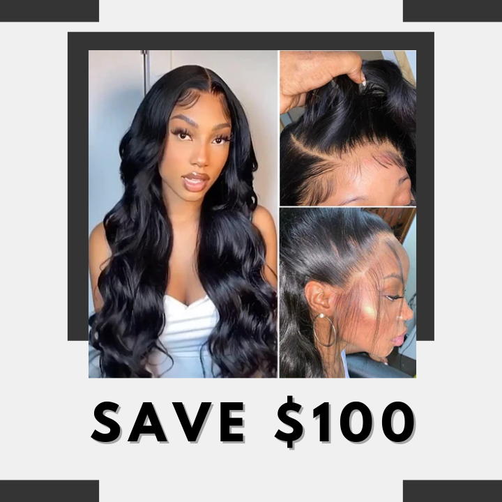 Flash Sale: Save $100, 48 Hour Only, Body Wave 13x4 Transparent Lace Frontal Wig Best Glueless HD Lace Wigs-Amanda Hair