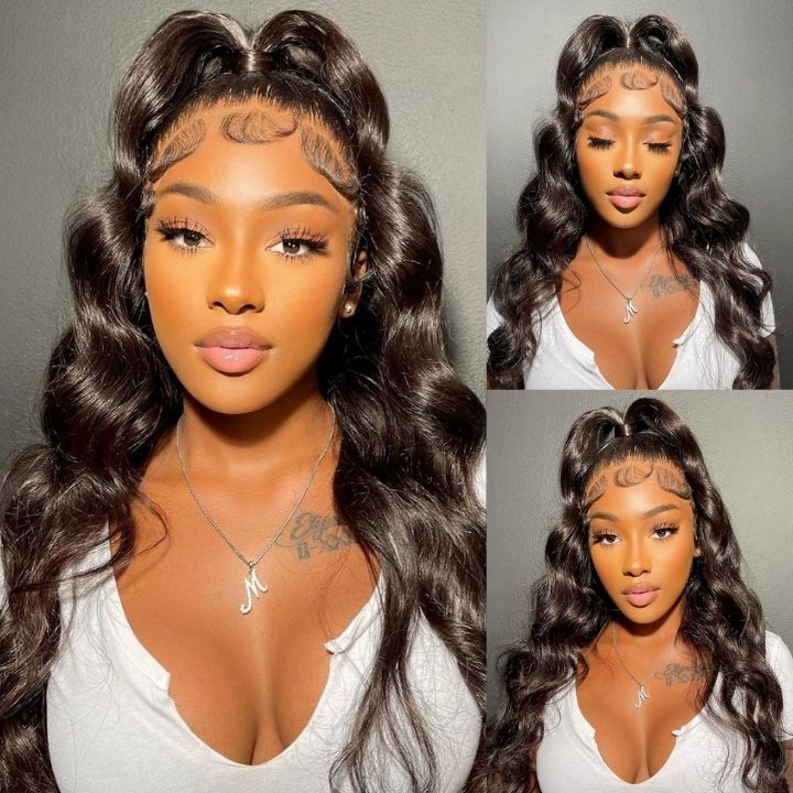 Preplucked Brazilian Body Wave Hairstyles 360 Lace Front Wigs-Amanda Hair