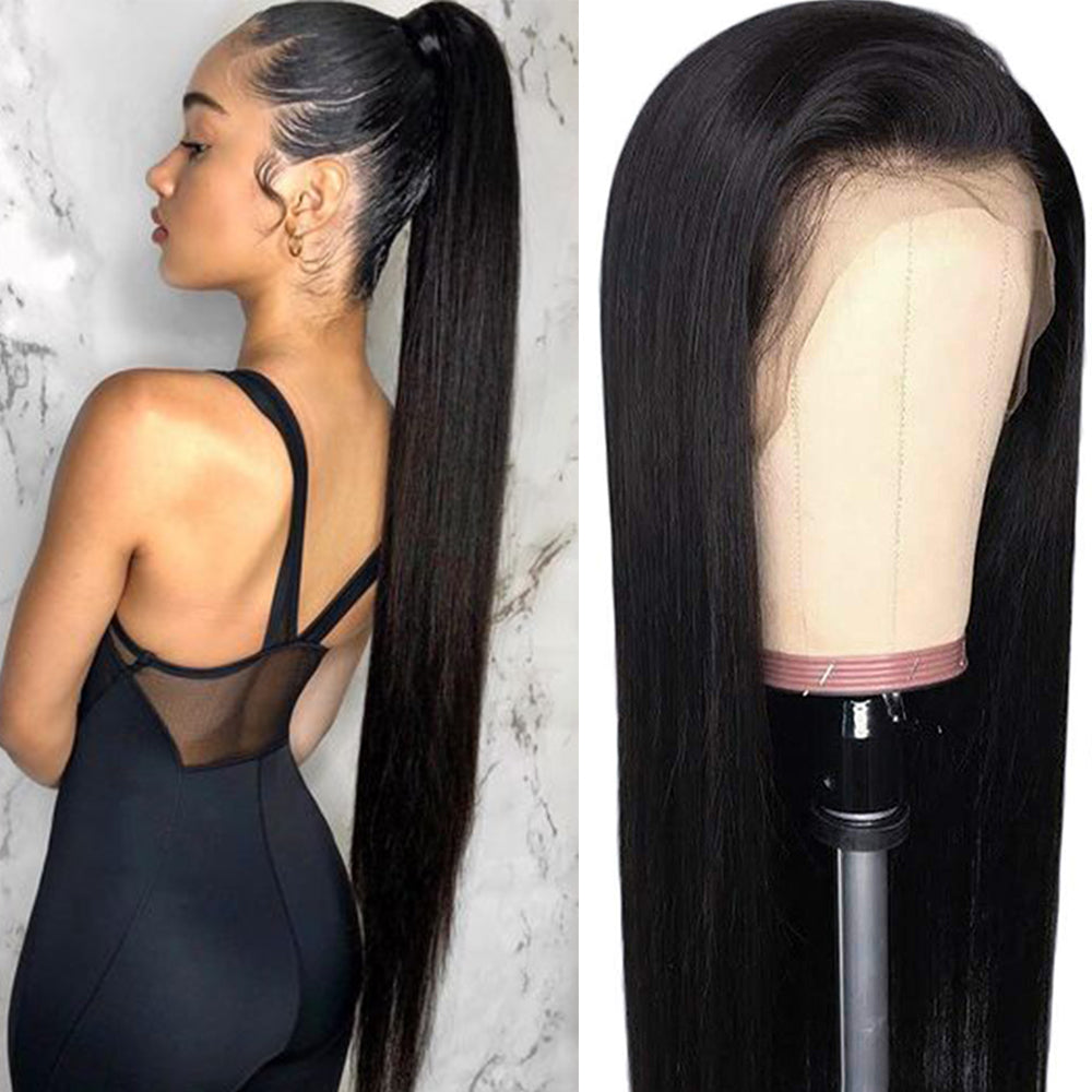 Preplucked Long Straight 360 Human Hair Lace Wig For Girl-Amanda Hair