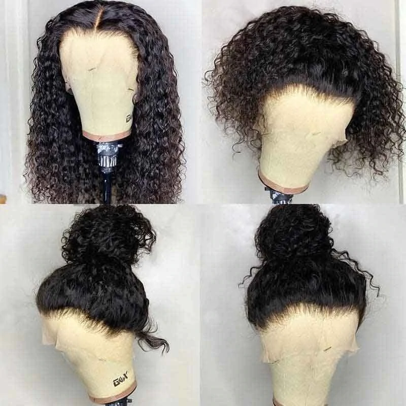 Promotion Series : 180% Density Natural Curly Hair 3-6-0  Lace Wig-Amanda Hair