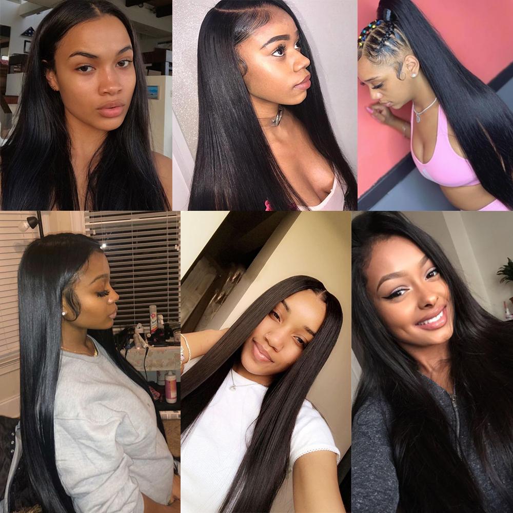 Amanda Mongolian Straight Hair 4 Bundles With 13*4 Lace Frontal 9A Grade 100% Unprocessed Human Hair