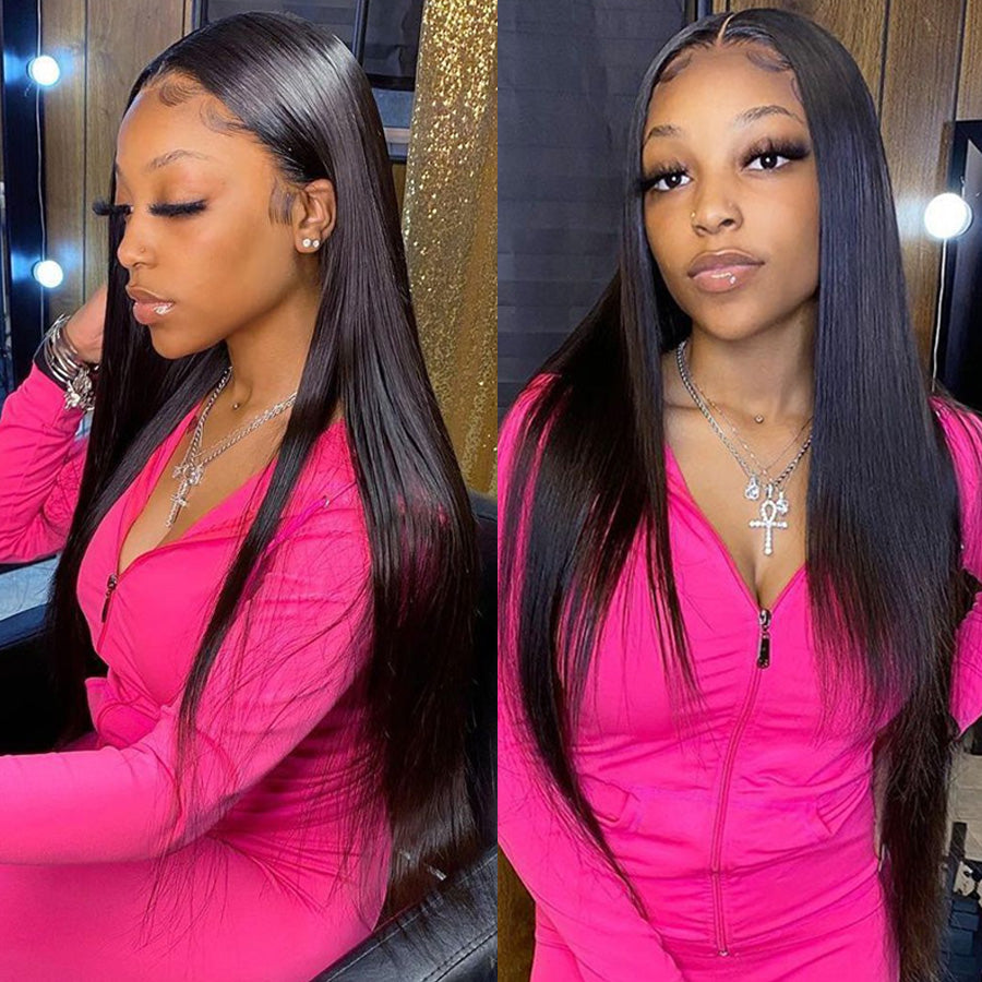 Straight Hair 4*4 Lace Closure Wig Pre Plucked