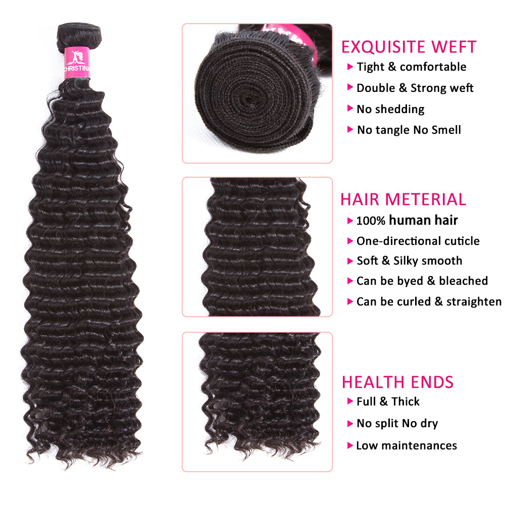 Amanda Mongolian Hair Kinky Curly 3 paquetes con 13 * 4 Frontal de encaje 10A Grado 100% Remi Cabello humano Suave y brillante Cabello ondulado