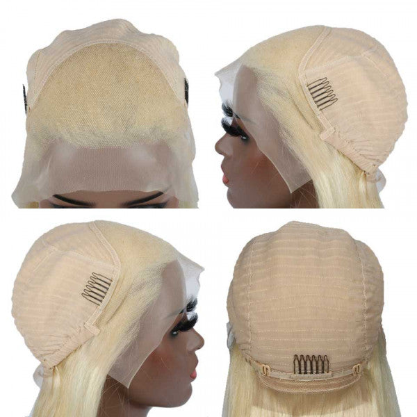 HD Transparent Lace Straight Blond Hair 613 Wig