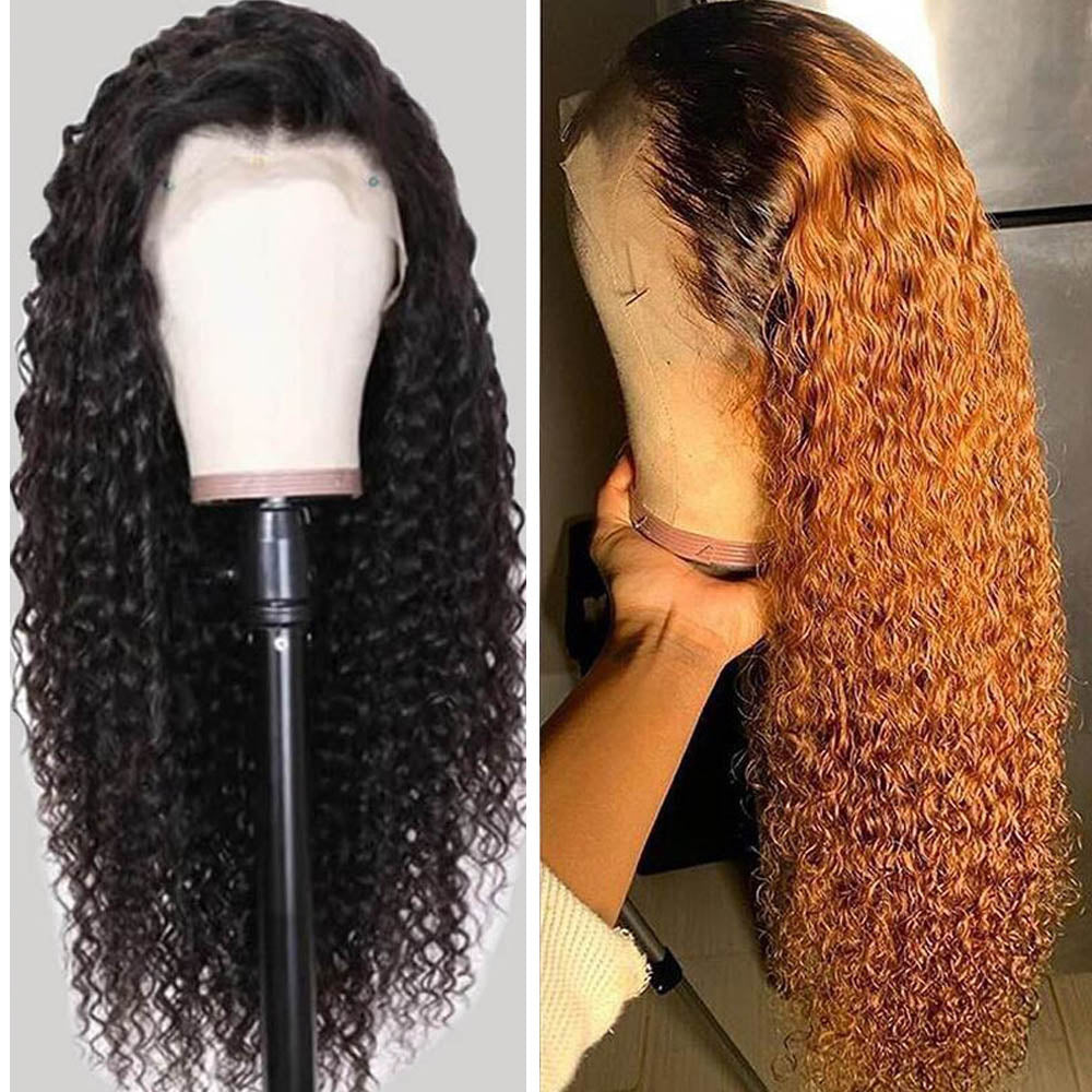 Kinky Curly 13x6 HD Lace Front Pelucas Las mejores pelucas de encaje de cabello humano-Amanda Hair 