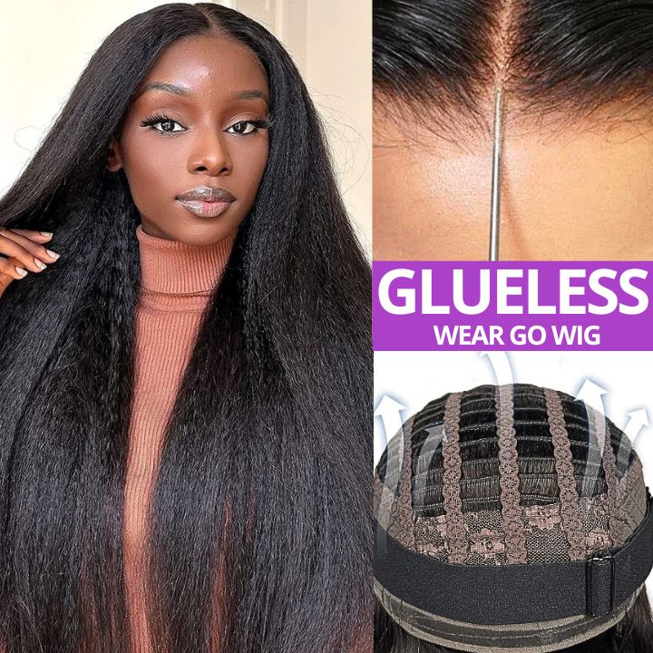 Amanda Hair Wear Go Glueless Lace Wigs Cheveux humains pré-plumés avec des cheveux de bébé Invisible Collection de perruques pour débutants