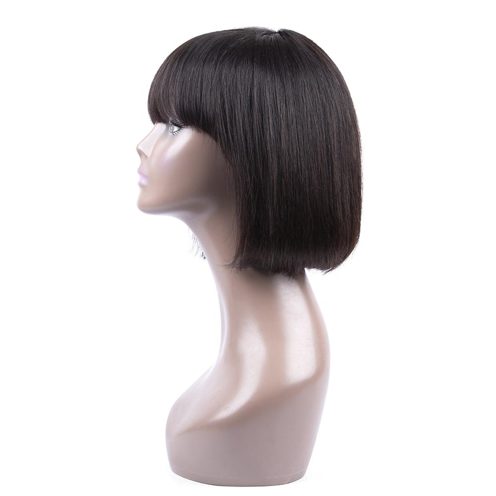 Flash Sale: Buy Straight Bob Wig With Bangs, Get 99j Same Length One For Free, Machine Made No Lace Wig