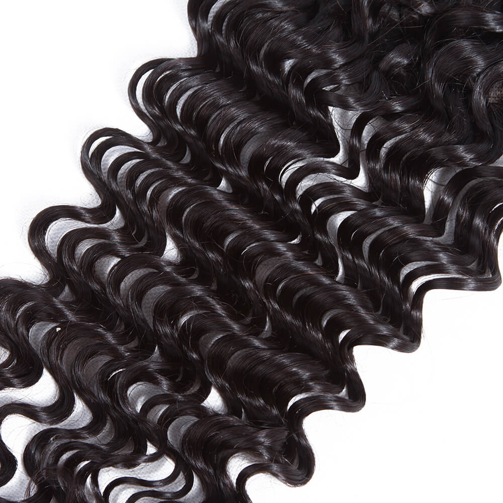 Amanda Deep Wave 4*4 Lace Closure 100% Remi Human Hair