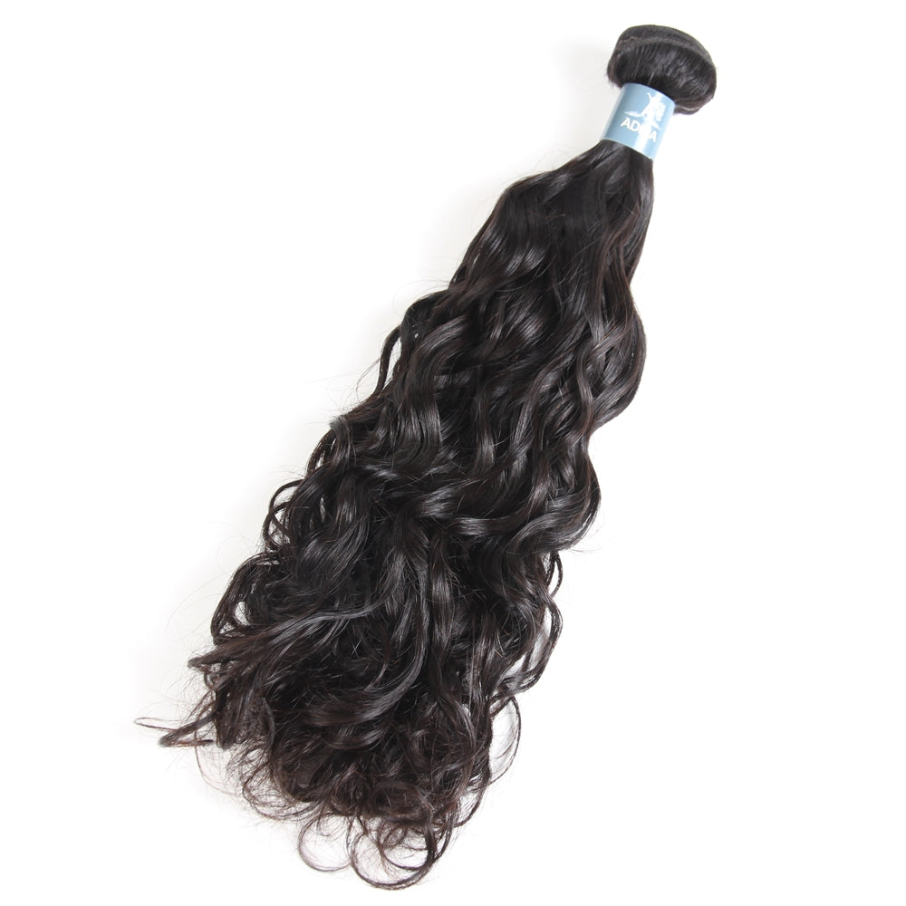 Amanda Indian Hair Water Wave 3 paquetes con 13 * 4 Frontal de encaje 9A Grado 100% Cabello humano sin procesar