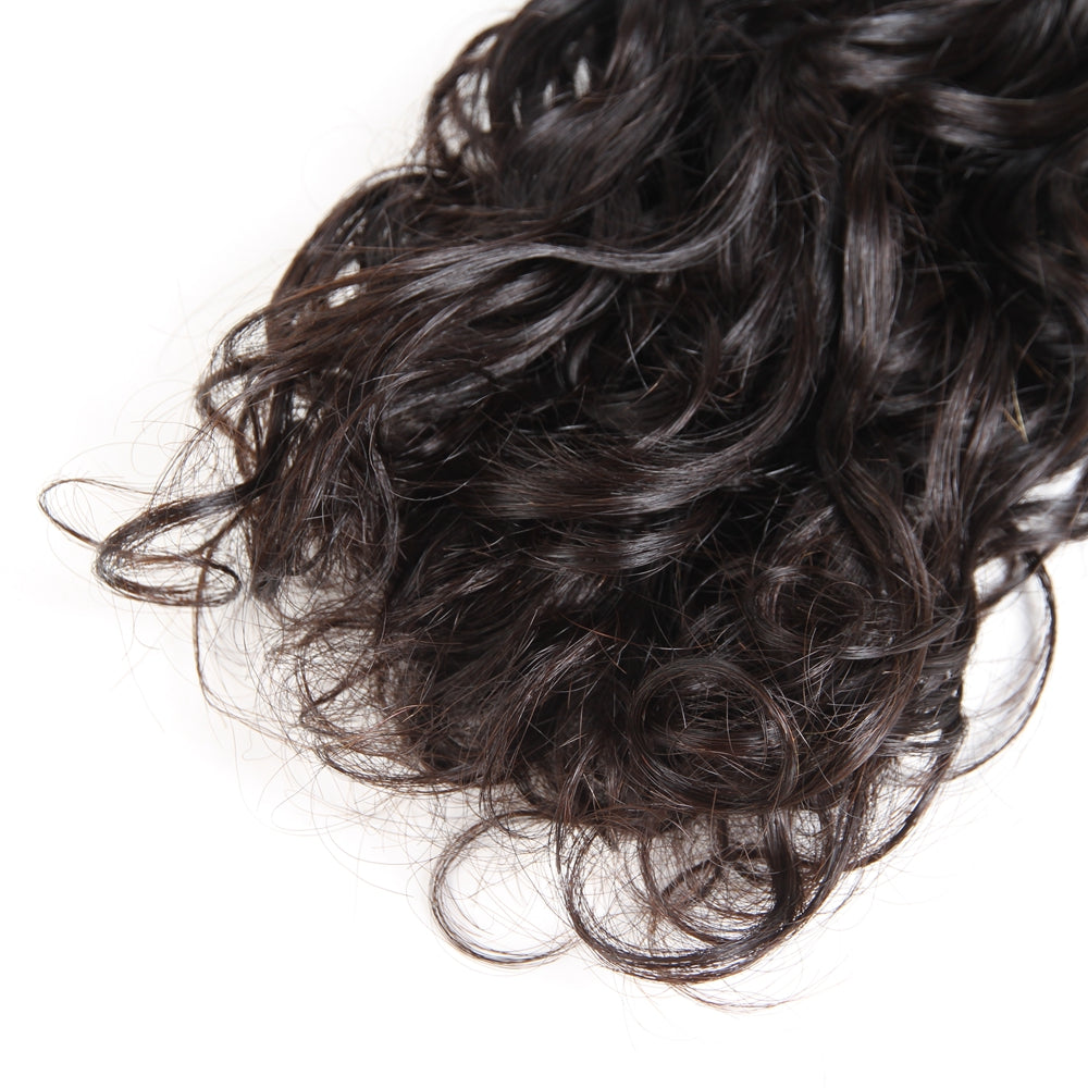 Water Wave 3 Bundles With 13*4 Lace Frontal 9A Grade Brazilian Hair 100% Unprocessed Human Hair - Amanda Hair