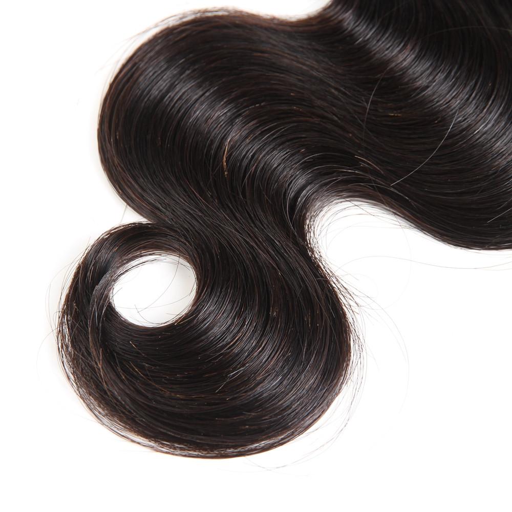 Amanda Malaysian Hair Body Wave 3 paquetes con 4 * 4 Cierre de encaje 9A Grado 100% Cabello humano sin procesar 