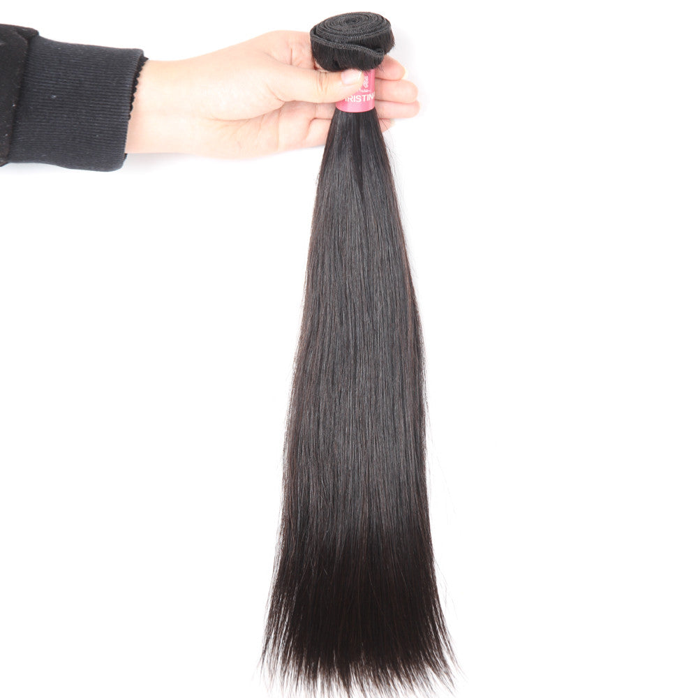 Cheveux Raides 3 Faisceaux 10A 100% Cheveux Vierges Humains Sans Enchevêtrements - Amanda Hair 