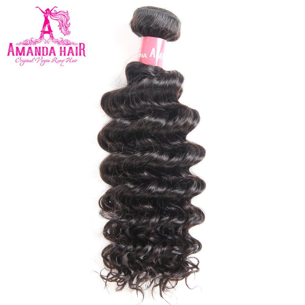 Paquete de cabello con ondas profundas 100% Cabello humano virgen Cabello ondulado - Amanda Hair