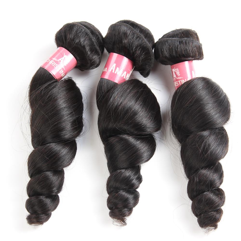 Paquetes de cabello ondulado suelto 100% cabello virgen humano Cabello ondulado rizado - Amanda Hair