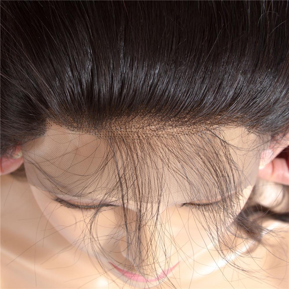 Brazilian Straight Hair 3 Bundles With 13*4 Lace Frontal 9A Grade 100% Unprocessed Human Hair No Tangles - Amanda Hair