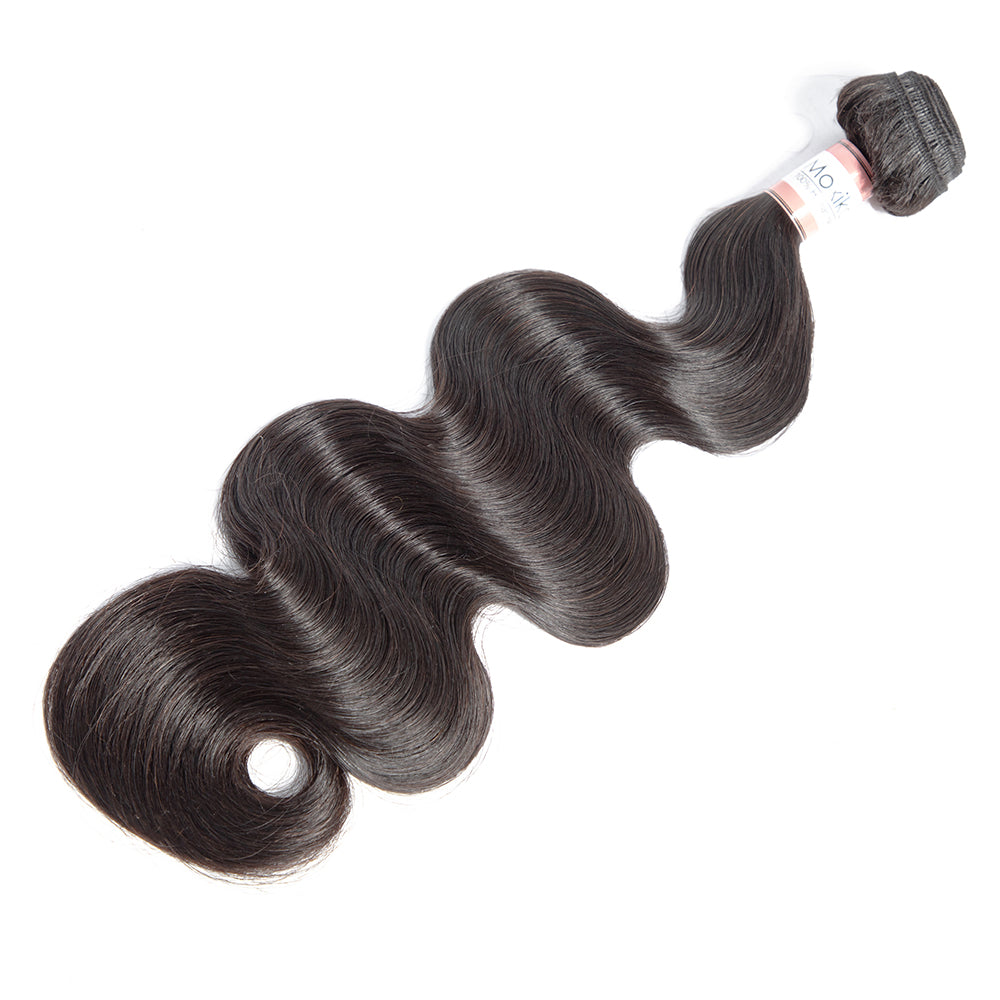 Amanda Hair Mongolian Body Wave 4 paquetes con 4 * 4 Cierre de encaje 10A Grado 100% Cabello humano Remy