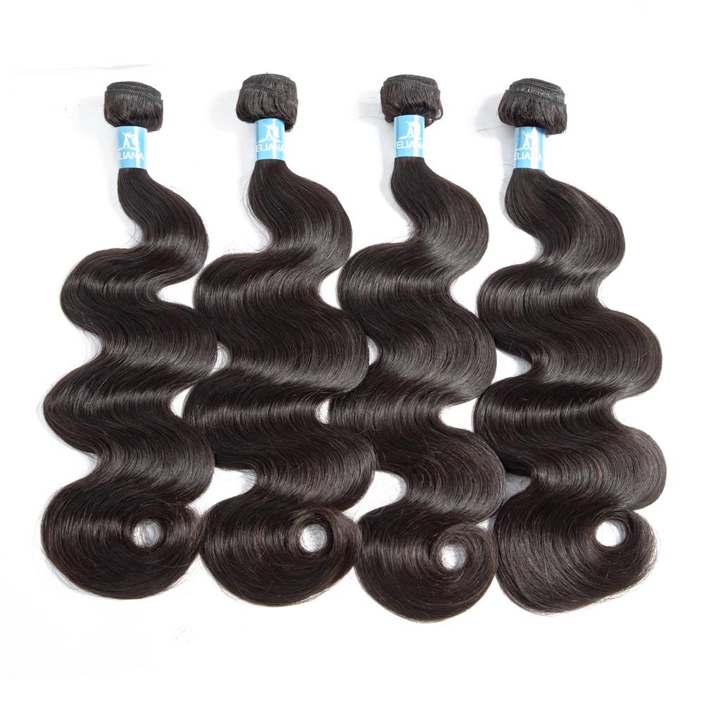 body wave bundles of hair with lace frontal