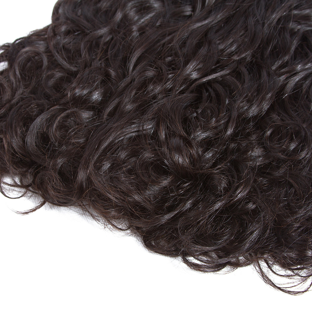 Vague d'eau de cheveux indiens Amanda 3 faisceaux avec 13*4 dentelle frontale 10A Grade 100% cheveux humains Remi cheveux bouclés attrayants