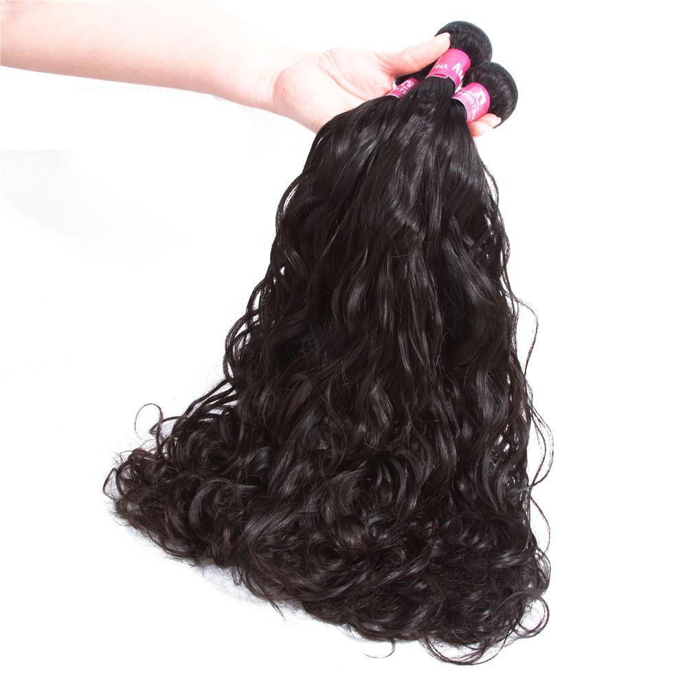 Water Wave Hair Bundle 100% Human Virgin Hair Wave Hair - Amanda Hair