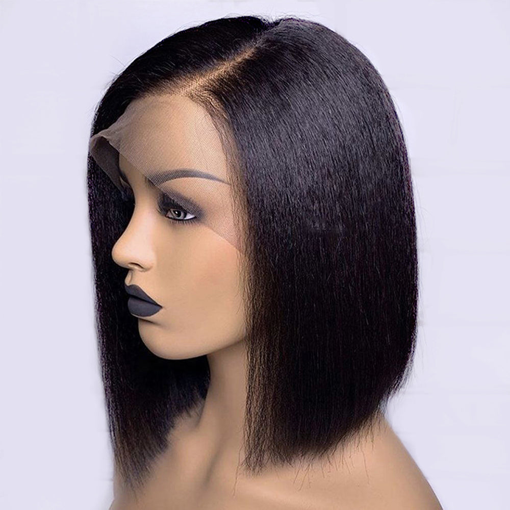 Kinky-Straight-Wig-Short-Bob-Human-Hair-Wigs-Brazilian-4x1-Lace-Part-Wig-150-180-Density-amanda-hair