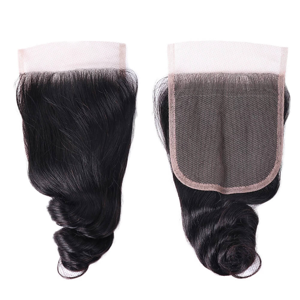 Loose Wave 5*5 Transparent Lace Closure 100% Remi Human Hair - Amanda Hair