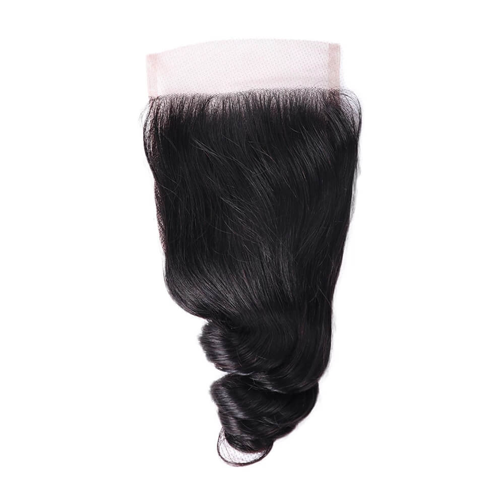Onda suelta 5*5 Cierre de encaje transparente 100% cabello humano Remi - Amanda Hair