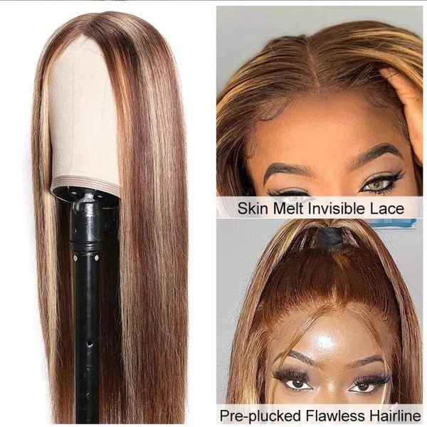 5*5 HD Lace Wig Highlight Closure Wig
