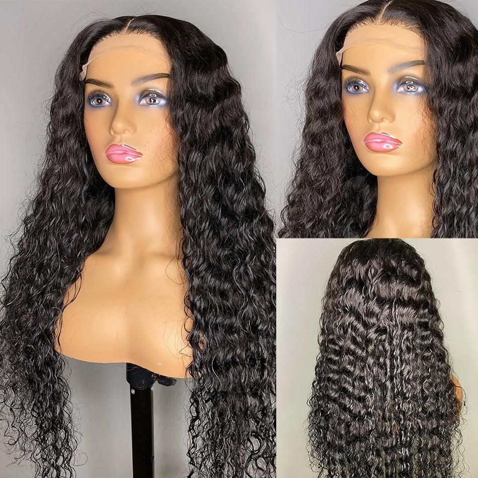 Water Wave 13*4 HD Transparent Lace Front wig