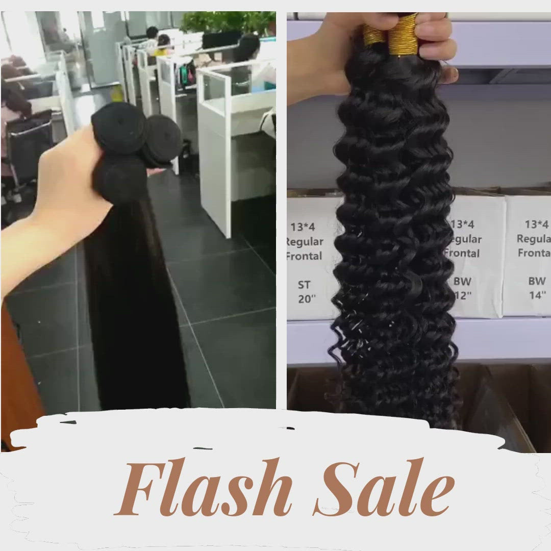 Flash Sale: 3 Bundles Unprocessed Virgin Hair, 24 Hour Only!
