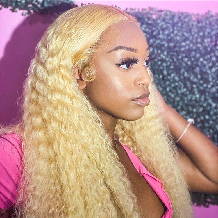 HD Transparent Lace Straight Blond Hair 613 Wigs For Women-Amanda Hair