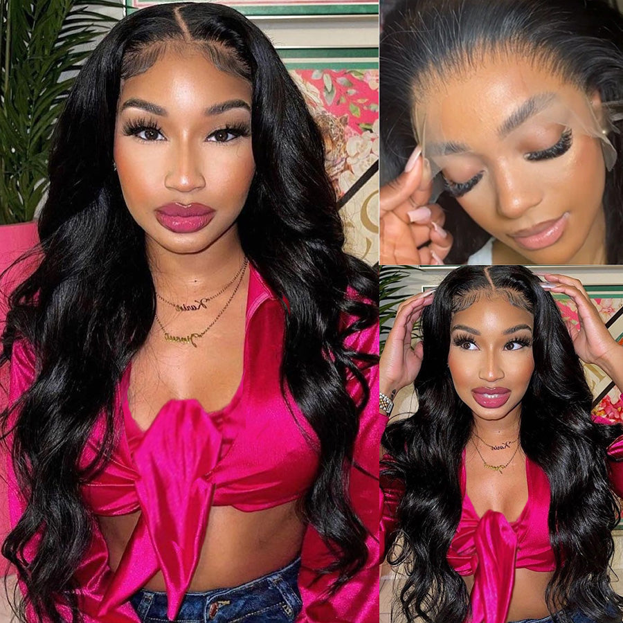 Body Wave 13x4 HD Transparent Lace Front Wig