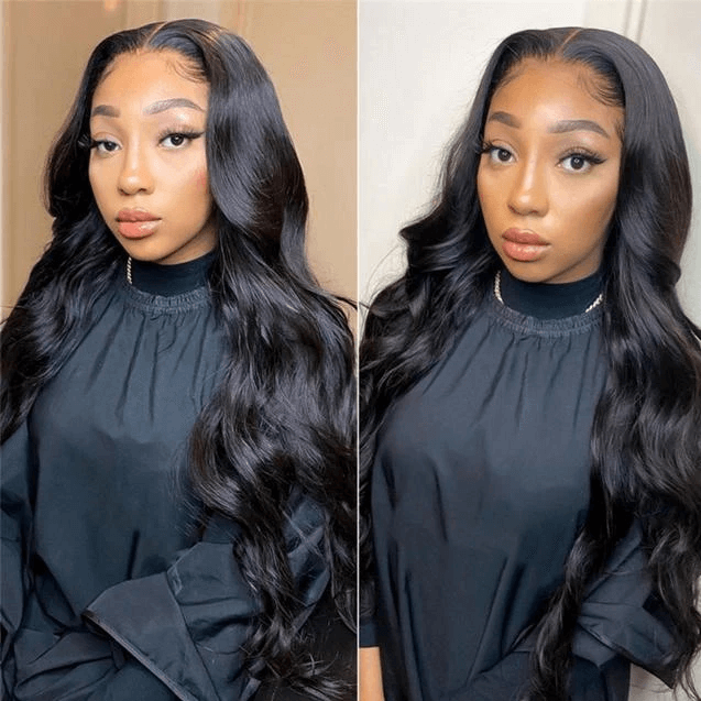 4x4 Lace Closure Wig Body Wave Wig Pre Plucked Natural Hairline Glueless Human Hair Wig