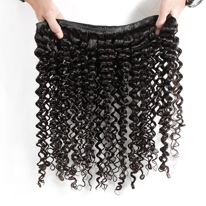 Amanda Mongolian Hair Kinky Curly 3 paquetes con 4 * 4 Cierre de encaje 10A Grado 100% Remi Cabello humano Suave y brillante Cabello ondulado