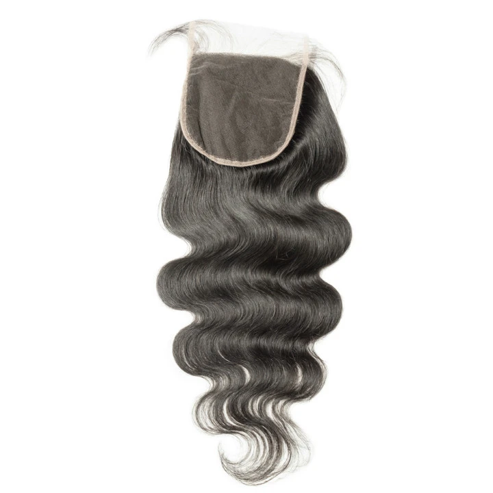 Amanda Brazilian Body Wave Hair Free/Middle/Three Part 100% Unprocessed Human Hair 4*4 Lace Closure 1 Piece