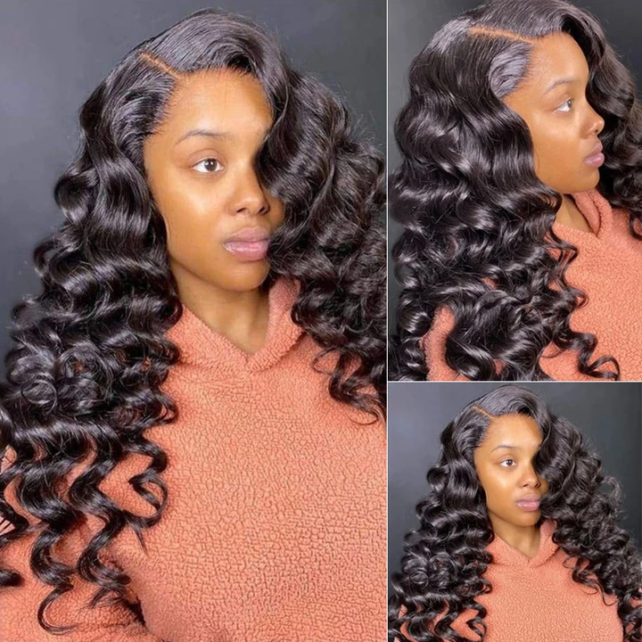 13x6 Loose Deep Wave Wig Transparent Lace Frontal Wig Long Human Hair Lace Front Wigs