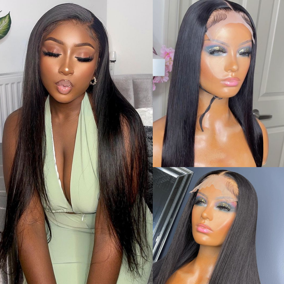 Straight Hair 4*4 Lace Closure Wig Pre Plucked 