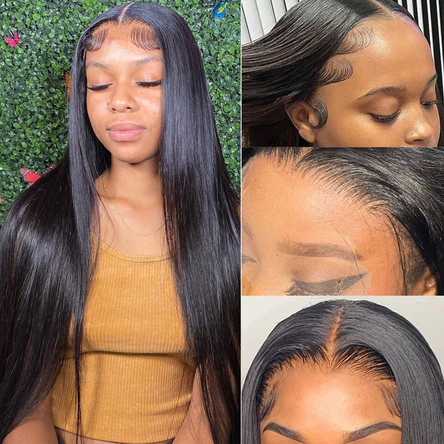 Hot Straight Pre Plucked Hairline  Human Hair Wig