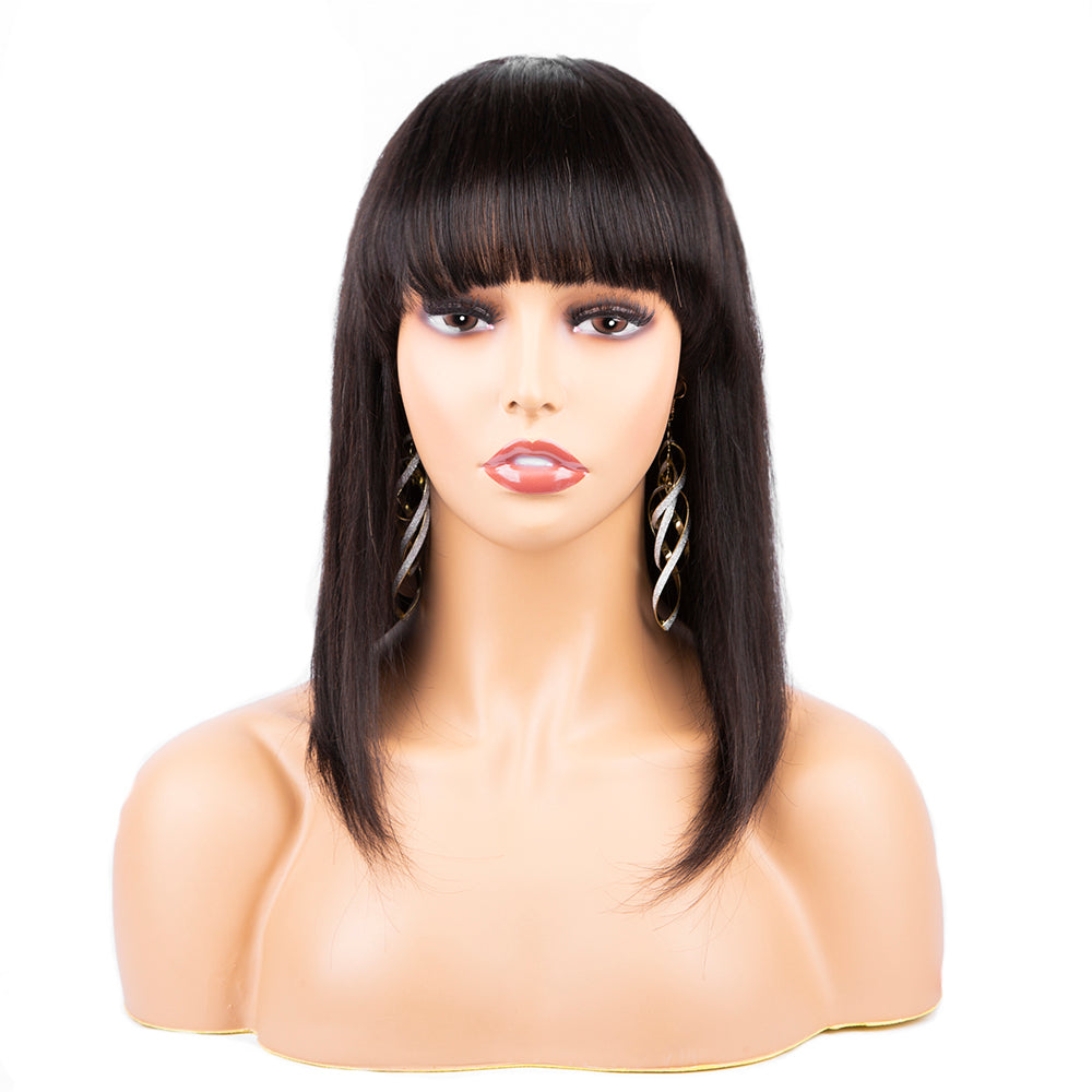 Straight-Human-Hair-Wigs-With-Bangs-Short-Human-Hair-Wigs-Brazilian-Hair-Wigs-For-Black-Women