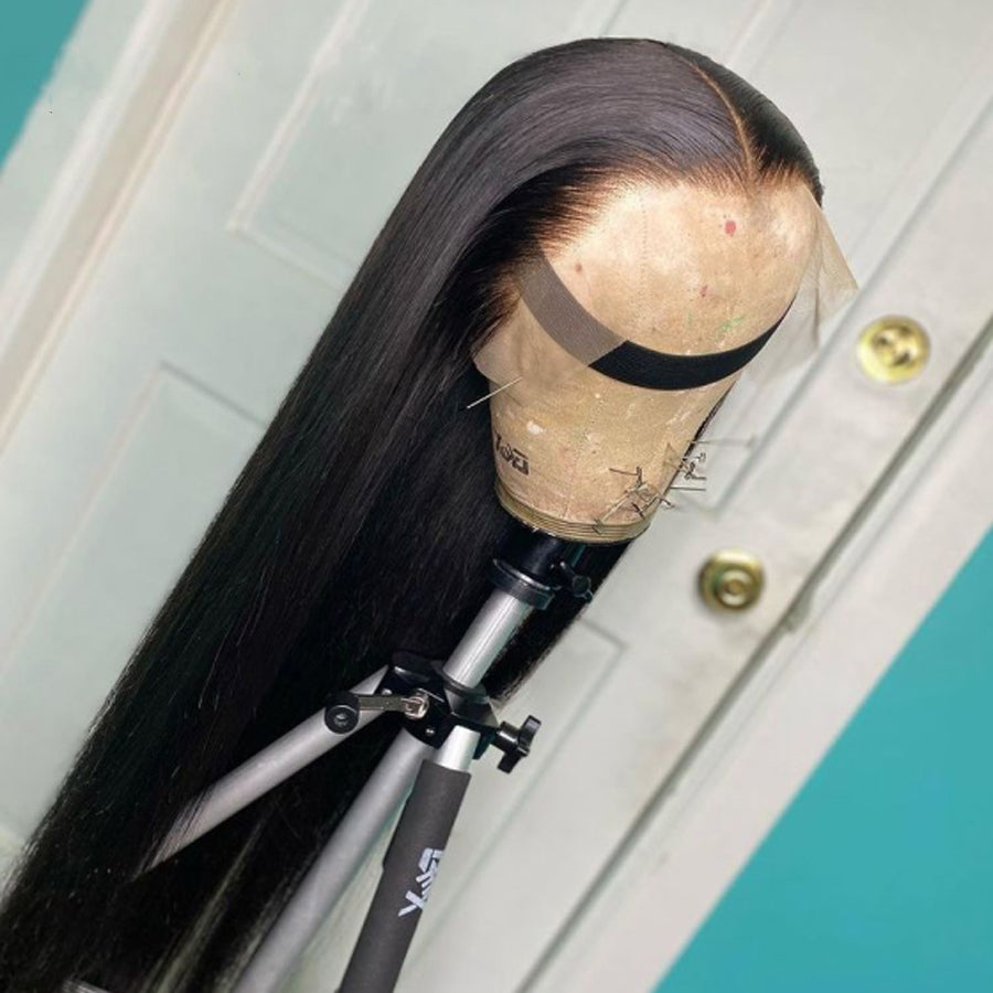 13*6 Long Straight glueless HD lace front wig